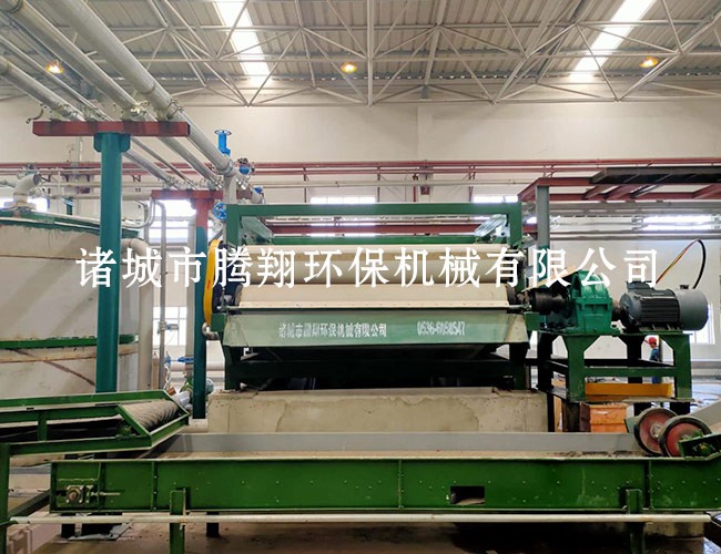 九江客戶帶式壓濾機裝機現場